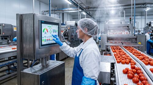 Neueste Unternehmenslösungen zu Maximierung des Durchsatzes: Die strategische Rolle des Edelstahl-Touchpanel-PCs in einer Lebensmittelverarbeitungsfabrik
