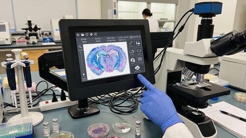 Neueste Unternehmenslösungen zu Industrie-Touch-Panel-PC für digitale Mikroskopsysteme: hochauflösende Anzeige- und Bedienoberfläche