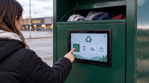 Neueste Unternehmenslösungen zu Anti-Vandal-Lösungen mit kapazitiven Touchscreen für Recyclingbehälter für intelligente Kleidung