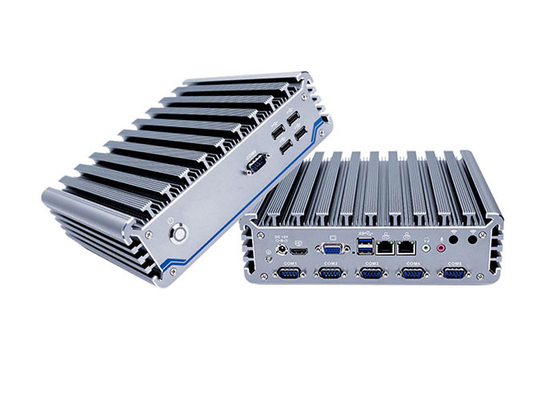 Guter Preis Aluminiumlegierungs-Fanless industrieller PC Doppelram lan I7 8265u 16G online