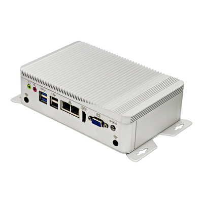Fanless Tischplattenmini-PC J4125 Viererkabel entkernt Unterstützung 8GB 6xCOM 2xLAN GPIO