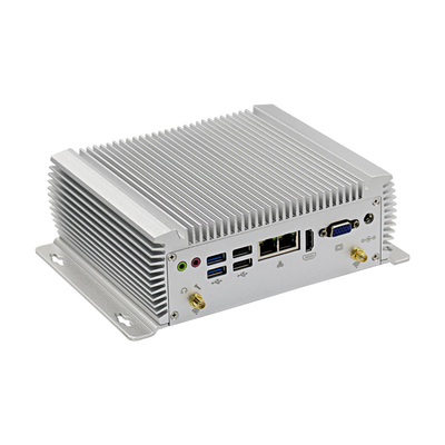 bettete industrieller Kasten 12V PC X86 Computer Mini-COM 8 USB PC-6 mit RS232 RS485 RS422 ein