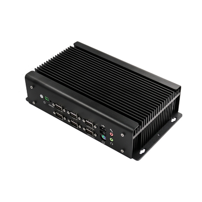 Fanless eingebetteter industrieller Computer 9V - 36V Unterstützung POE 4 GbE RJ45 GPIO der geringen Energie