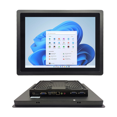 DC 12V eingebettetes Touch Panel PC Front IP65 wasserdicht mit Gigabit Ethernet