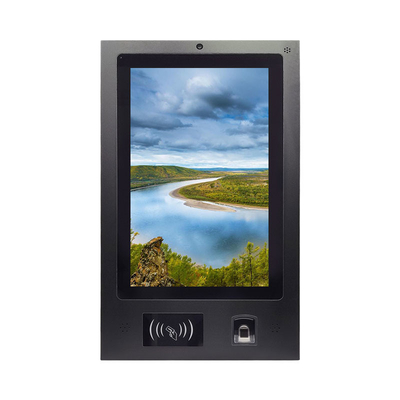 21.5 Zoll eingebetteter Touch Panel PC mit NFC-Fingerabdruck-Erkennungskamera und Mikrofon