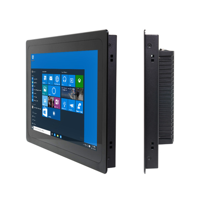 Industrie-LCD-Bildschirm eingebettete Touch-Panel PC Window10 Pro OS Gigabit Ethernet-Konnektivität Aluminiumlegierung