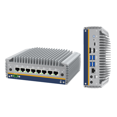 Guter Preis 14th Core Ultra I5/i7 Prozessor Mini PC 8 RJ45 I226 Ethernet LAN Fanless Computer Win11 Ubuntu Portable Pfsense Soft Firewall Router online