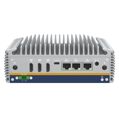 Guter Preis Passive Kühlung Lüfterloser Mini-PC 14. Generation Intel Core Ultra mit AI NPU 3*HD-MI 3*2.5G RJ45 1*Type-C online