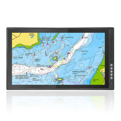 Fischerboote, Segelboote, Yachten Segelfahrt Zweiter Bildschirm 24 Zoll 1000nits Sonnenlicht lesbarer Touch-Monitor