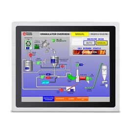 Guter Preis Industrielle 17 Zoll eingebettete Fingerspitzentablett PC Front IP65 imprägniern silberne Farbe online