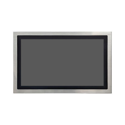 23.8 Zoll Edelstahl-Lcd-Monitor mit 10-Punkte-kapazitativen Touchscreen-Stützwandmontage