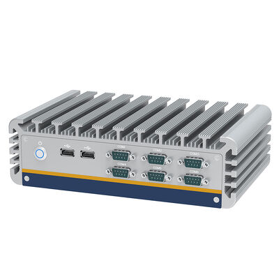 Guter Preis Industrieller Mini-PC mit AMD RyzenTM Embedded R2314, 12-24V DC und 6 COM-Anschlüssen für raue Umgebungen online