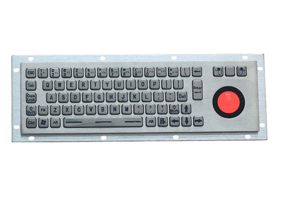 Guter Preis Tastatur-Edelstahl 68keys LED hintergrundbeleuchteter 5VDC PS2 industrieller Metall online
