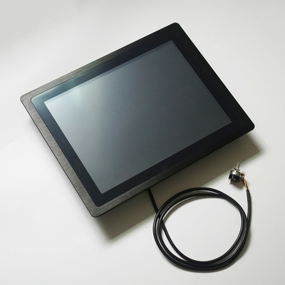 5 Aluminiumlegierungs-Kasten Draht-widerstrebender Touch Screen Monitor-24/7h mit Diming-Knopf